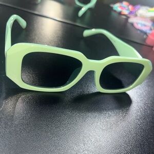 Trendy Mint Green Sunglasses